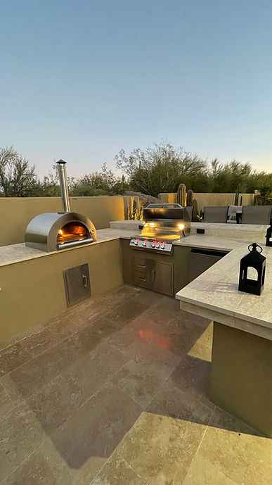 Kokomo Built - In Wood Fired Pizza Oven 32” for Ultimate Outdoor Cooking - Outdoor Kitchen | Patioza