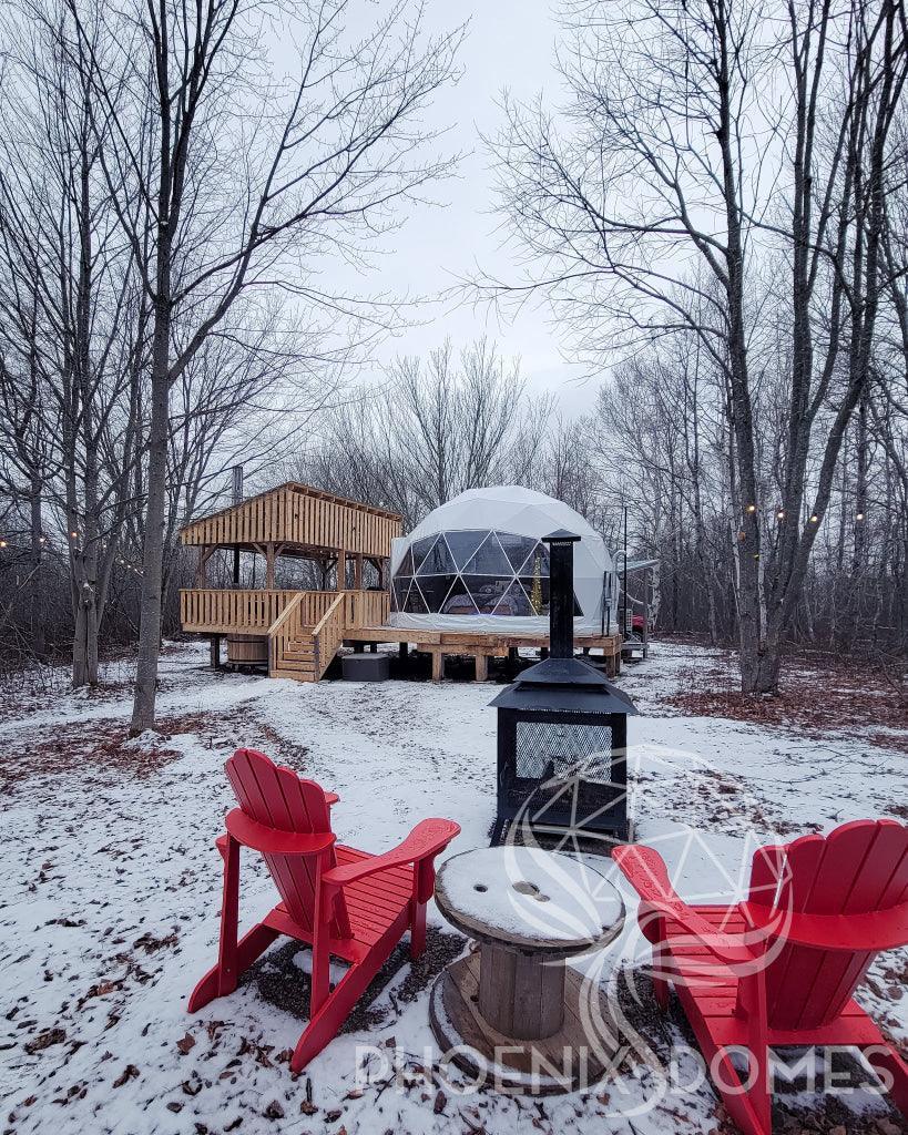 4-Season DELUXE Glamping Package Dome - 20'/6m - Phoenix Domes - Dome | Patioza