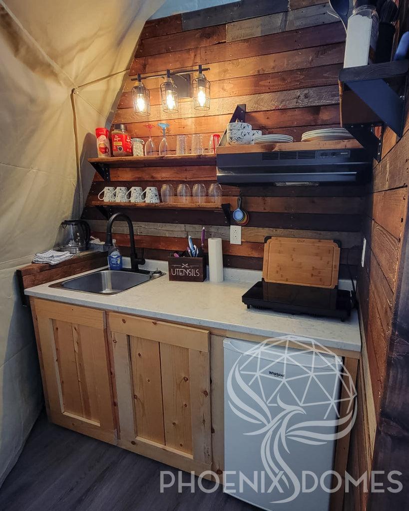 4-Season DELUXE Glamping Package Dome - 20'/6m - Phoenix Domes - Dome | Patioza