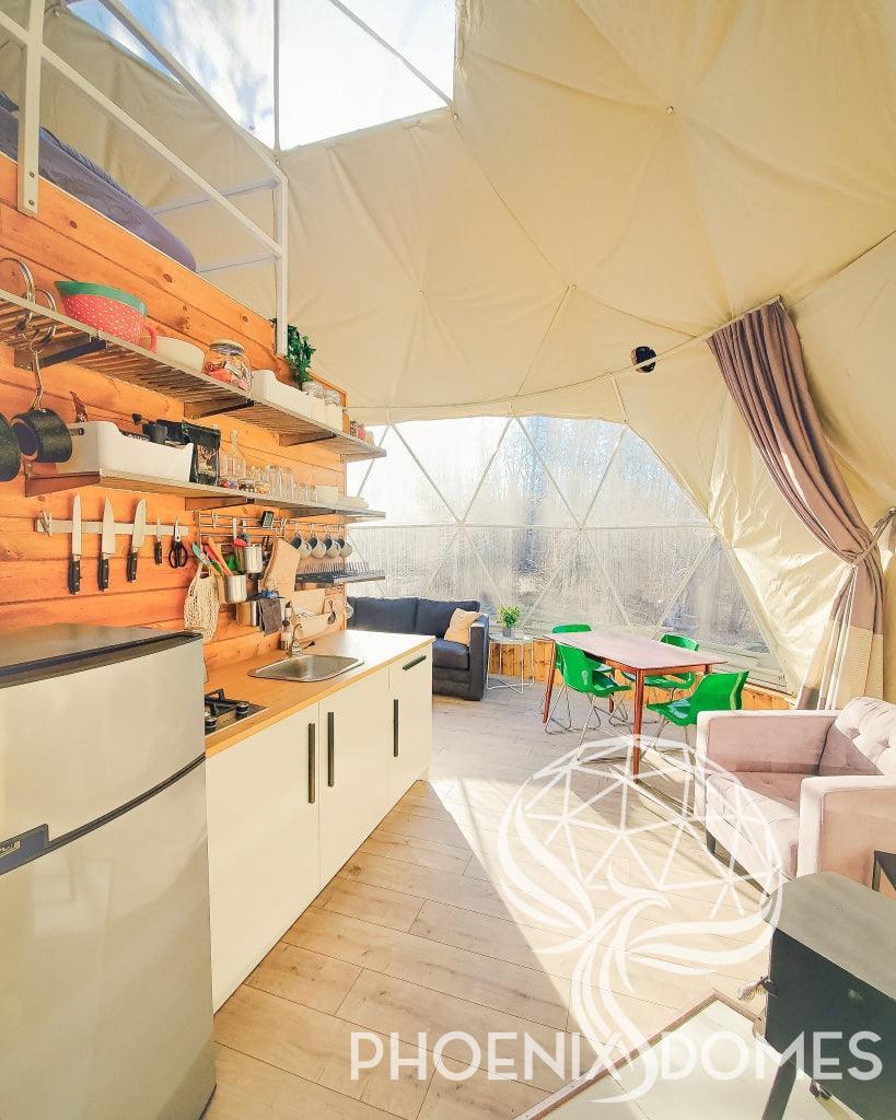 4-Season DELUXE Glamping Package Dome - 23'/7m - Phoenix Domes - Dome | Patioza
