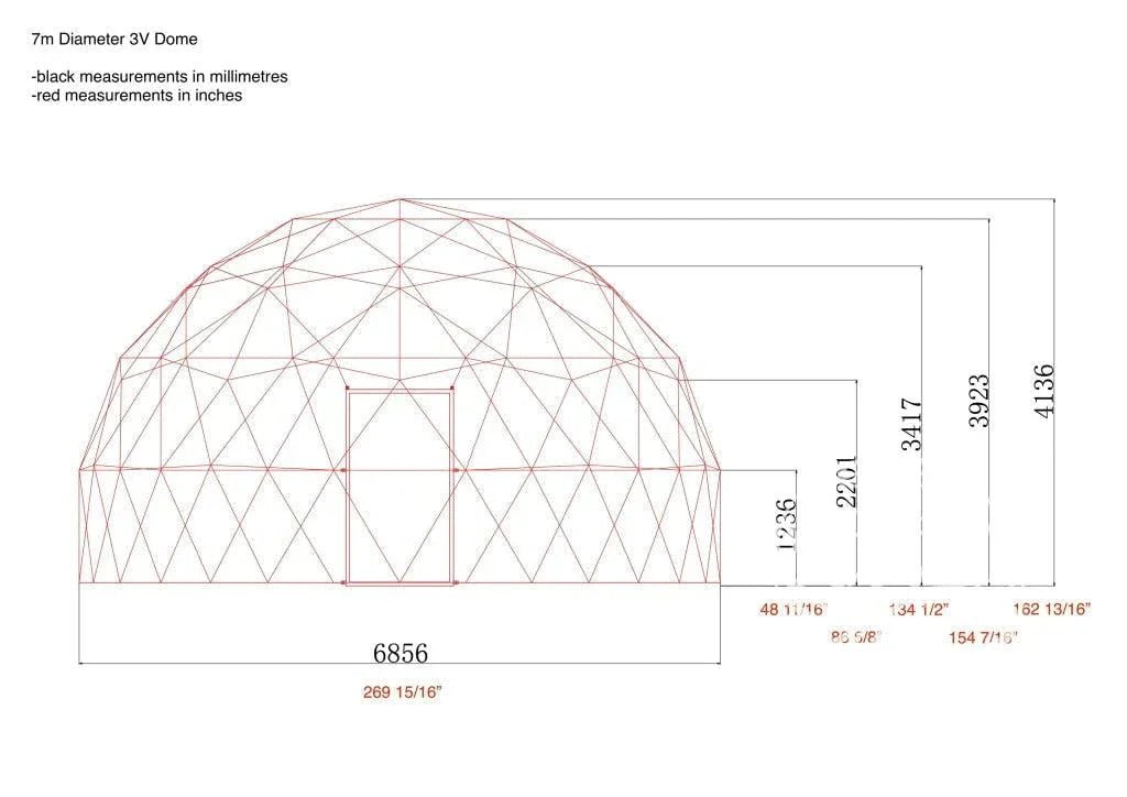 4-Season DELUXE Glamping Package Dome - 23'/7m - Phoenix Domes - Dome | Patioza