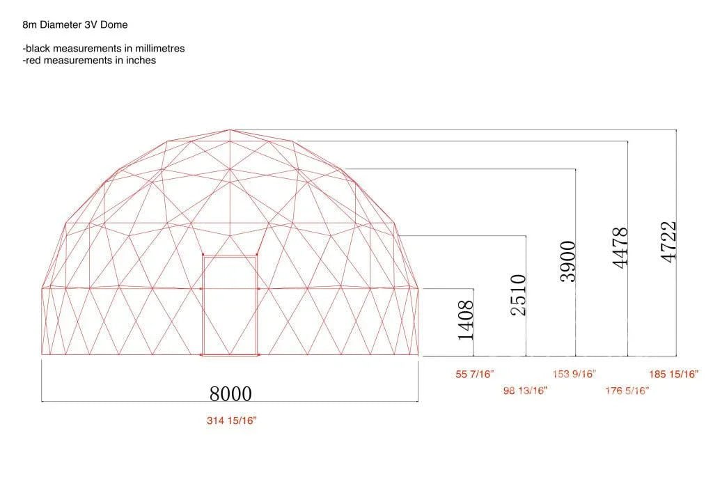 4-Season DELUXE Glamping Package Dome - 26'/8m - Phoenix Domes - Dome | Patioza