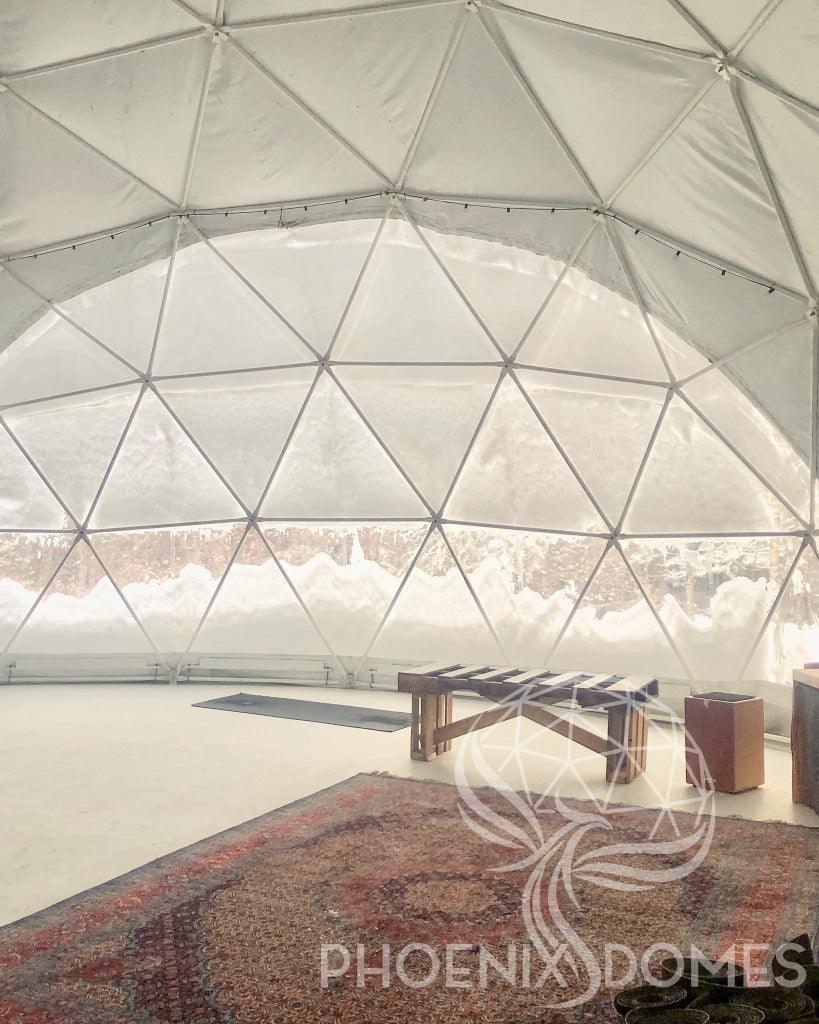 4-Season DELUXE Glamping & Yoga Package Dome - 30'/9m - Phoenix Domes - Dome | Patioza