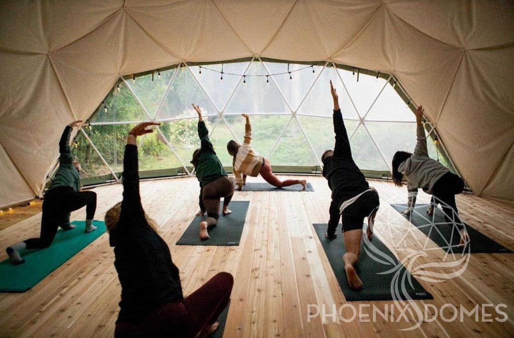 4-Season DELUXE Glamping & Yoga Package Dome - 30'/9m - Phoenix Domes - Dome | Patioza