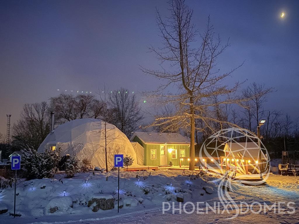 4-Season DELUXE Glamping & Yoga Package Dome - 30'/9m - Phoenix Domes - Dome | Patioza