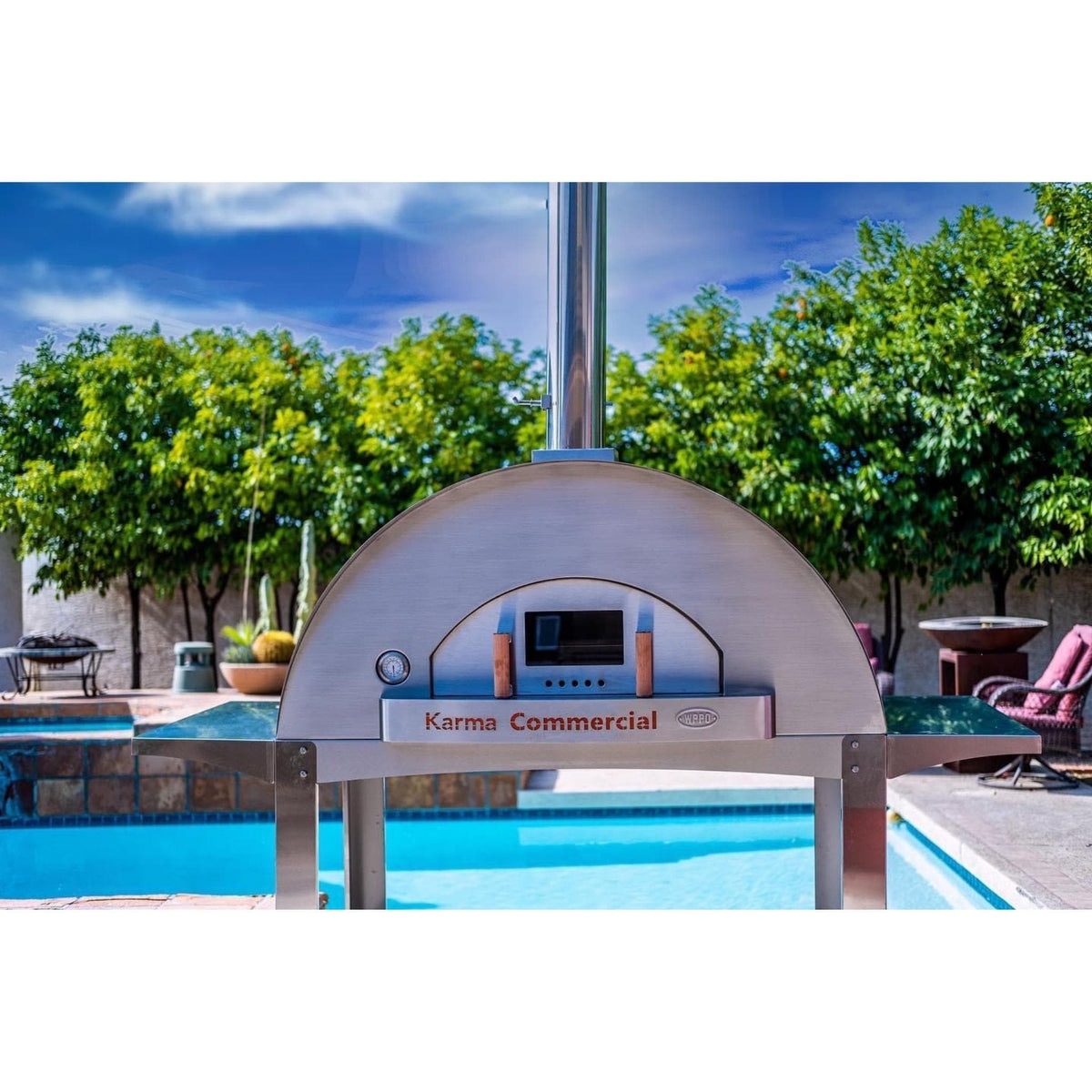 Karma 55 304 Stainless Steel Commercial Wood - Fired Oven - Pizza Ovens | Patioza