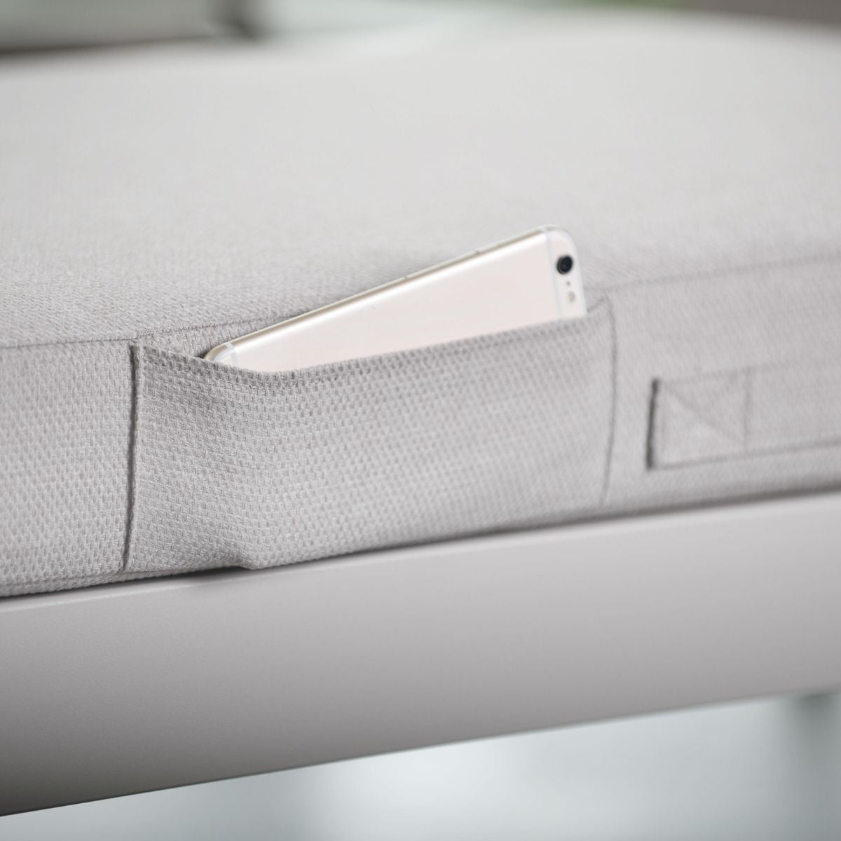 Portals Teak and Aluminum Modular Sofa 3pc Set - | Patioza