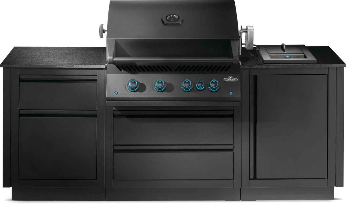 Patio Outdoor Kitchen - Patio Elegance OASIS™ 300 with Built - in 700 Series 32" Gas Grill - Outdoor Kitchen | Patioza