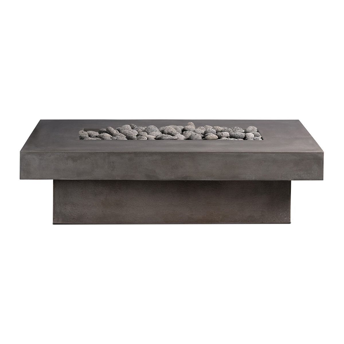 Toplina - Rectangular Concrete Fire Pit Table - Fire Pit Table | Patioza