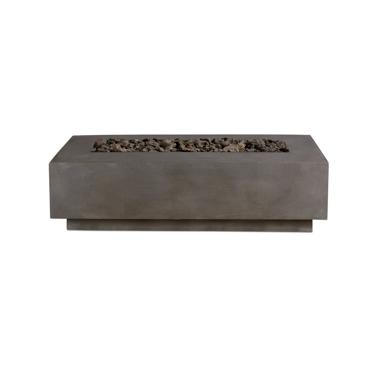 Lineal | Rectangular Concrete Fire Table - Fire Pit Table | Patioza