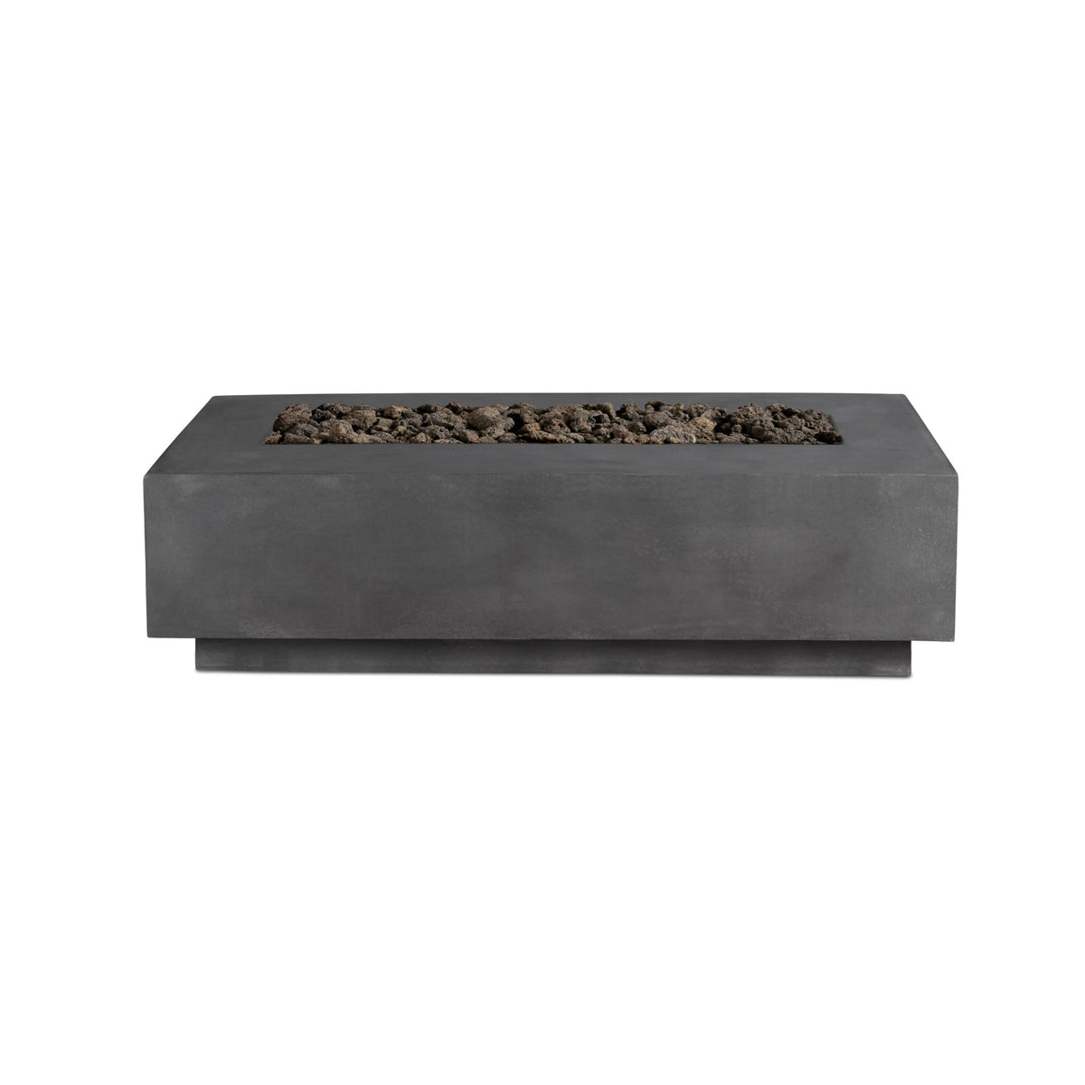 Lineal | Rectangular Concrete Fire Table - Fire Pit Table | Patioza