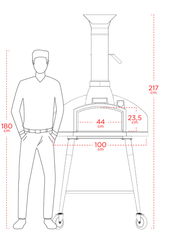 Red Rock 100 (PRO 100) Wood-Fired Stone Oven - Wood Fired Oven | Patioza