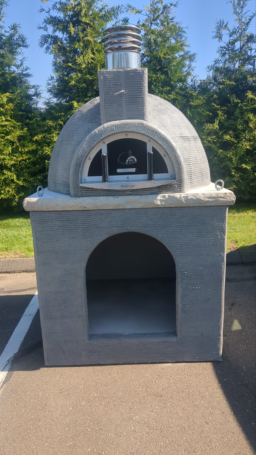 Traditional Wood Fired Brick Pizza Oven - Naked with Matching Base - Traditional Wood Fired Brick Oven | Patioza