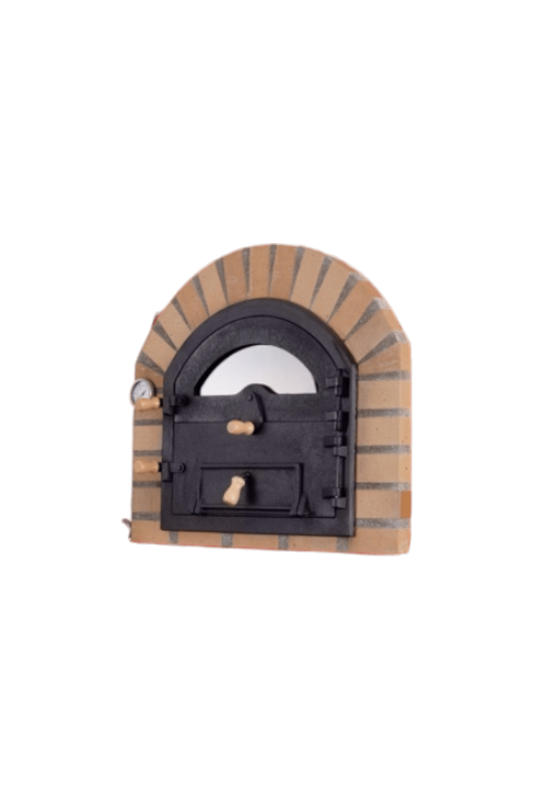 Traditional Wood Fired Brick Pizza Oven - Royal w/Portable Steel Base - | Patioza
