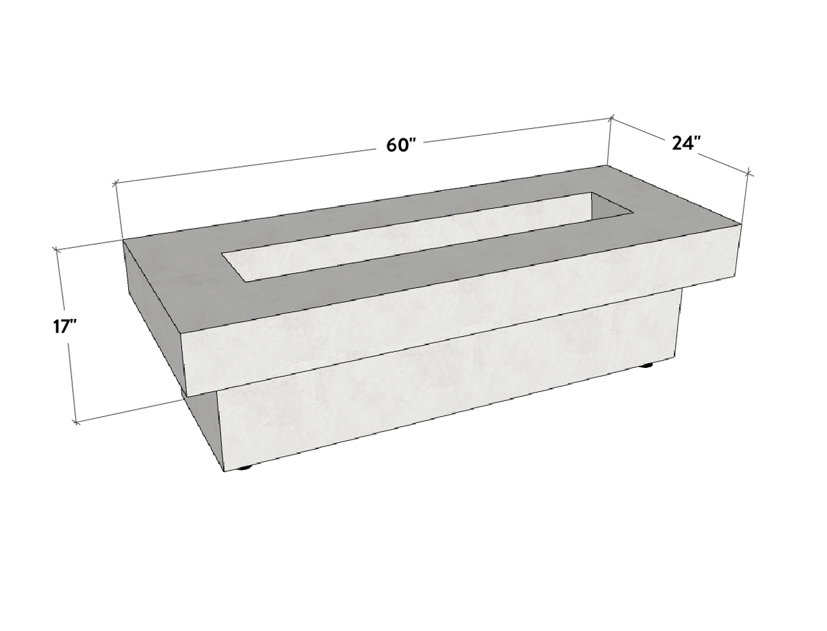 Terraza | Concrete Fire Pit Table - Fire Pit Table | Patioza