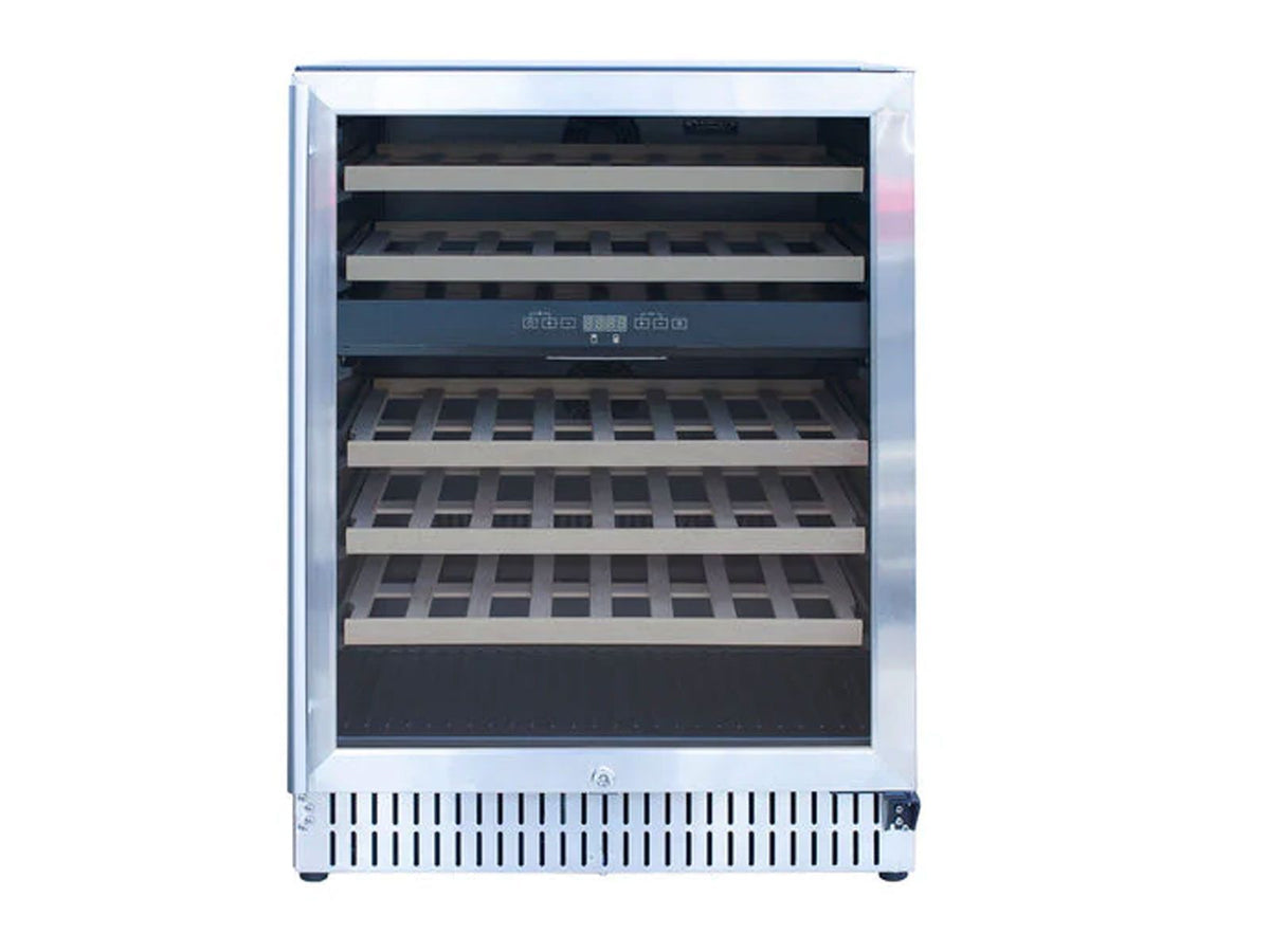 Summerset 24-Inch Outdoor Rated Dual Zone Wine Cooler - Wine Fridge | Patioza