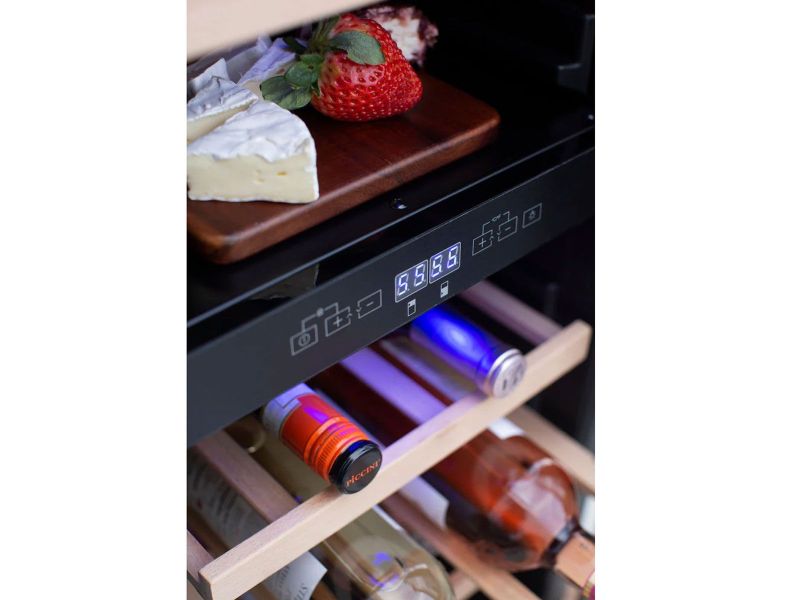 Summerset 24-Inch Outdoor Rated Dual Zone Wine Cooler - Wine Fridge | Patioza