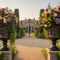 Lion Head Planters at Estate Entrance