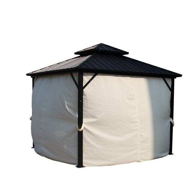 Ainfox 10 Ft. W x 10 Ft. D Aluminum Patio Gazebo - Gazebos | Patioza