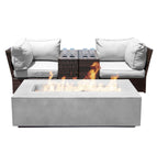 Dark Brown / 2 Pc. 2 Seater Sofa, Fire Pit