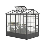 [06X08FT] Heavy-Duty Outdoor Polycarbonate Greenhouse With Fully Automatic Temperature Control Vent (SAK51892) - Greenhouses | Patioza