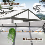 [06X08FT] Heavy-Duty Outdoor Polycarbonate Greenhouse With Fully Automatic Temperature Control Vent (SAK51892) - Greenhouses | Patioza