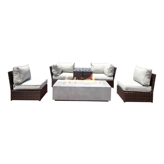 Outdoor Elegance Conversation Set With Fire Pit - 2 Piece Outdoor Sets | Patioza