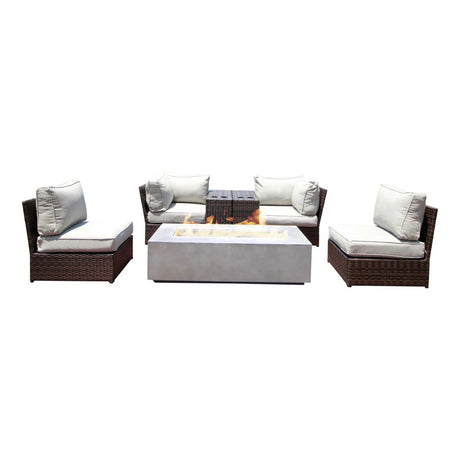Outdoor Elegance Conversation Set With Fire Pit - 2 Piece Outdoor Sets | Patioza