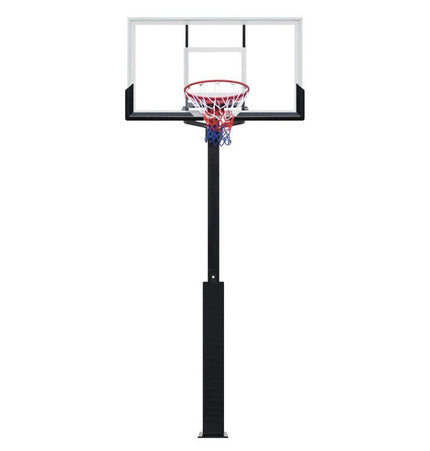 Outdoor Buried Hand-operated Height Adjustable Basketball Stand for Backyard Play - 0 | Patioza