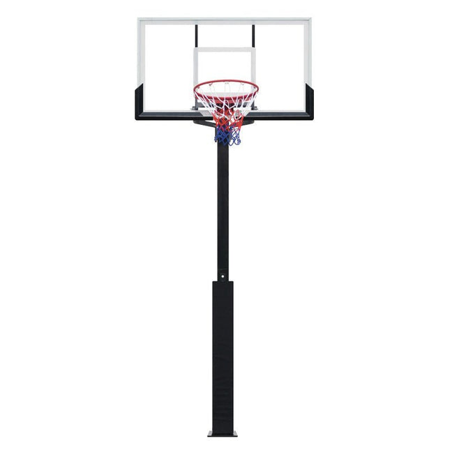 Outdoor Buried Hand-operated Height Adjustable Basketball Stand for Backyard Play - 0 | Patioza