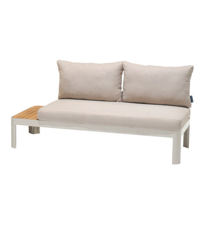 Portals Teak and Aluminum Modular Sofa 3pc Set