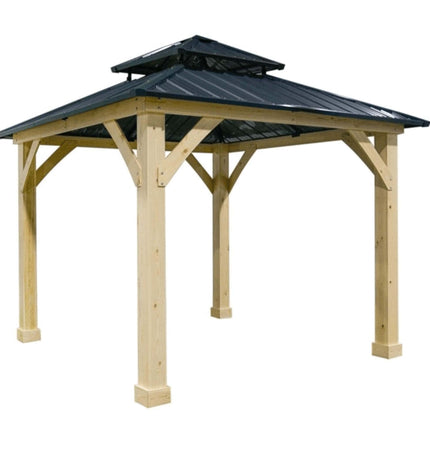 [10X10FT] Premium Outdoor Patio Hardtop Gazebo W/ Double Steel Roof (SAK01291) - Gazebos | Patioza