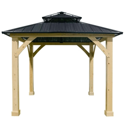 [10X10FT] Premium Outdoor Patio Hardtop Gazebo W/ Double Steel Roof (SAK01291) - Gazebos | Patioza