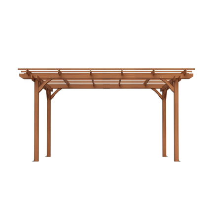 Alora 10x12 Ft. Premium Extra Large Outdoor Weather-Resistant Wooden Grape Pergola