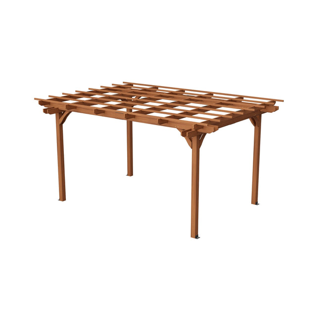 Alora 10x12 Ft. Premium Extra Large Outdoor Weather-Resistant Wooden Grape Pergola