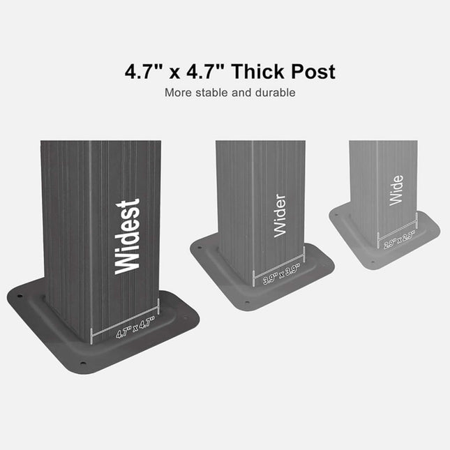 [10X13FT] Alora Large Premium Outdoor Hardtop Aluminum Gazebo With Galvanized Steel Double Roof (SAK74826) - Gazebos | Patioza