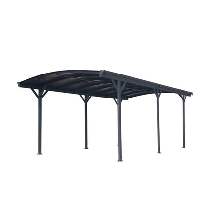 Alora 10x19 Ft. Heavy-Duty Outdoor Aluminum Arch Carport with Polycarbonate Panels - Carports | Patioza