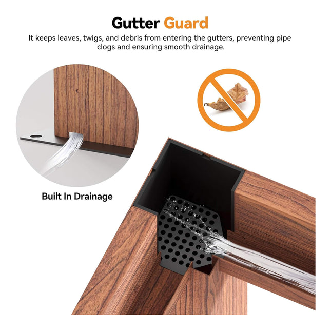 [10X20FT] Alora Heavy - Duty Luxury Outdoor Pergola With Adjustable Louvers And Integrated Drainage (SAK42670) - Pergolas | Patioza