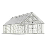 [10X24FT] Premium Heavy-Duty Polycarbonate Walk-In Greenhouse W/ Aluminum Frame & Built-In Gutter System (SAK58472) - Greenhouses | Patioza