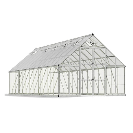 [10X24FT] Premium Heavy-Duty Polycarbonate Walk-In Greenhouse W/ Aluminum Frame & Built-In Gutter System (SAK58472) - Greenhouses | Patioza
