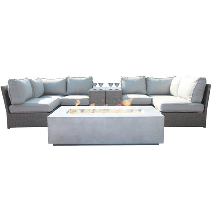 Outdoor Elegance Conversation Set With Fire Pit