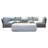 Outdoor Elegance Conversation Set With Fire Pit - 2 Piece Outdoor Sets | Patioza