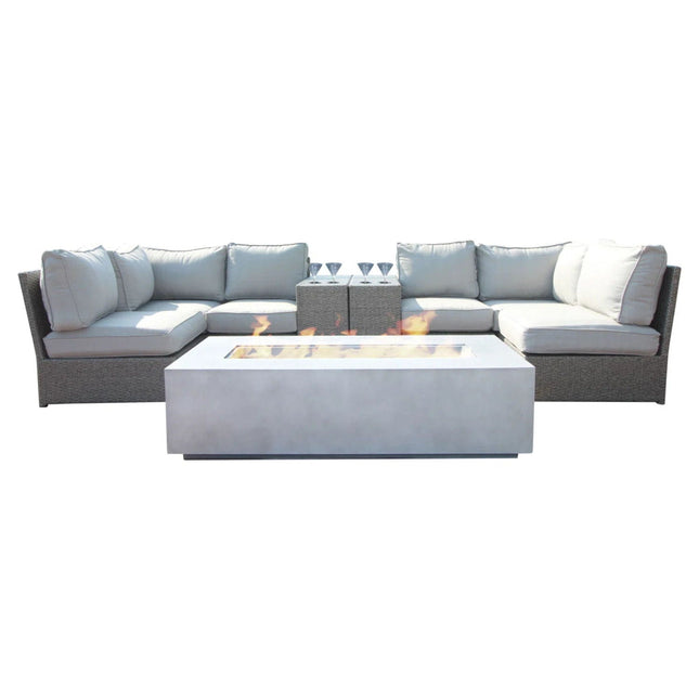 Outdoor Elegance Conversation Set With Fire Pit - 2 Piece Outdoor Sets | Patioza