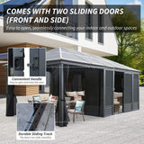 [11X21FT] Alora Outdoor All - Season Solarium Sunroom Gazebo With Galvanized Steel Roof (SAK42018) - Gazebos | Patioza