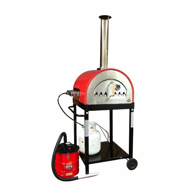 Traditional 25" Dual Fueled Pizza Oven With Gas Attachment - Wood and Gas Powered - Multi Fueled | Patioza