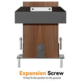 [12X12FT] Alora Premium Outdoor Cedar Wood Hardtop Gazebo With Galvanized Steel Roof (SAK31864) - Gazebos | Patioza