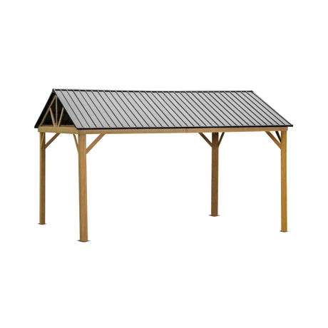[12X14FT] Alora Hardtop All-Weather Outdoor Gazebo With Galvanized Steel Roof (SAK83261) - Canopies & Gazebos | Patioza