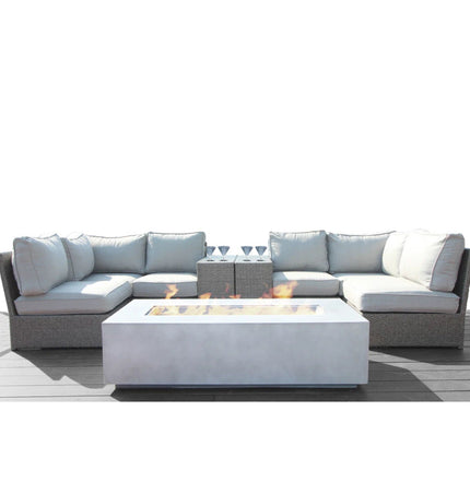 Outdoor Elegance Conversation Set With Fire Pit