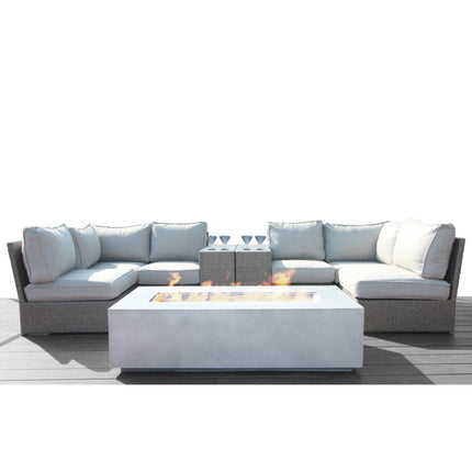 Outdoor Elegance Conversation Set With Fire Pit - 2 Piece Outdoor Sets | Patioza