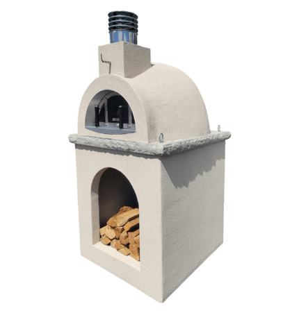 Traditional Wood Fired Brick Pizza Oven - Sierra Dune with Matching Base - Traditional Wood Fired Brick Oven | Patioza